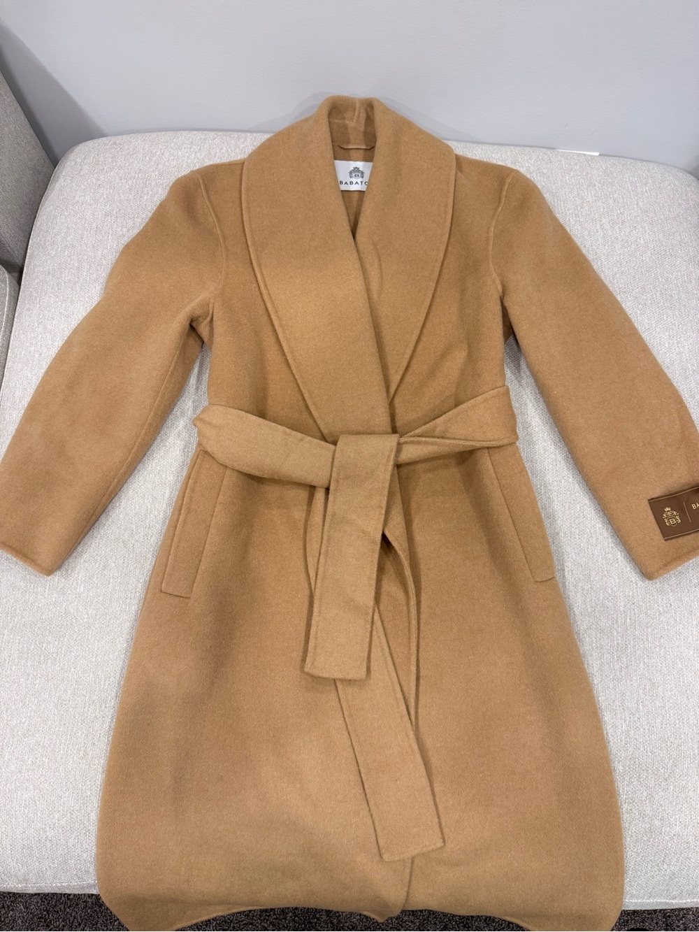 Babaton Aritzia Montage Wool & Camel Hair Wrap Coat | Camel | 2XS